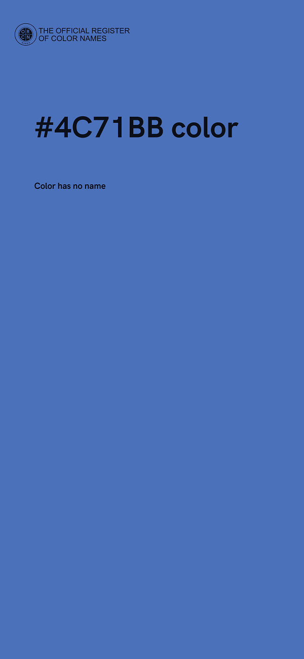 #4C71BB color image