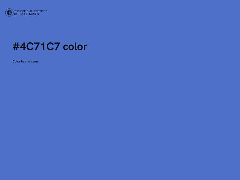 #4C71C7 color image