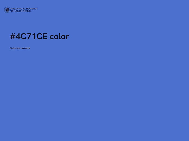 #4C71CE color image