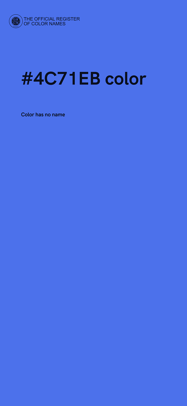 #4C71EB color image