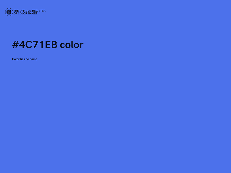#4C71EB color image