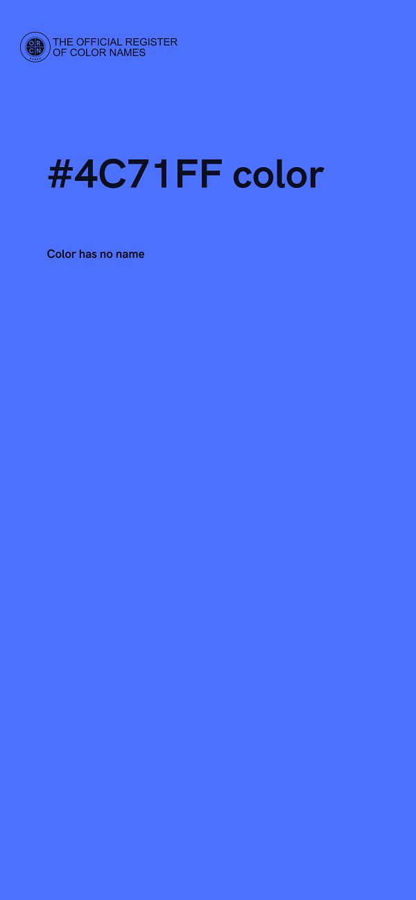#4C71FF color image