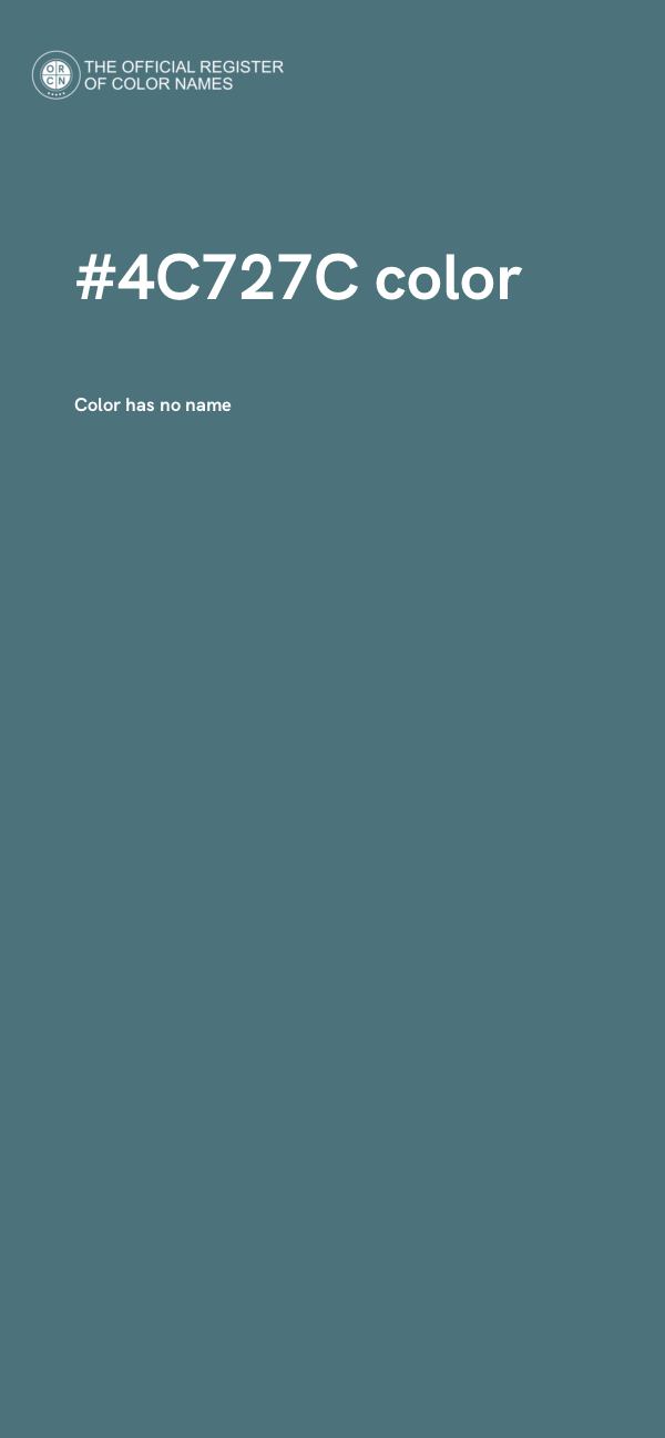 #4C727C color image
