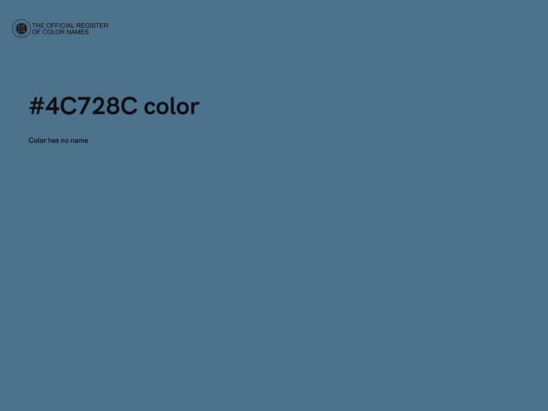 #4C728C color image