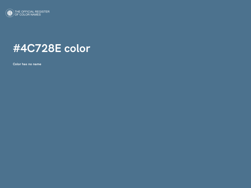 #4C728E color image