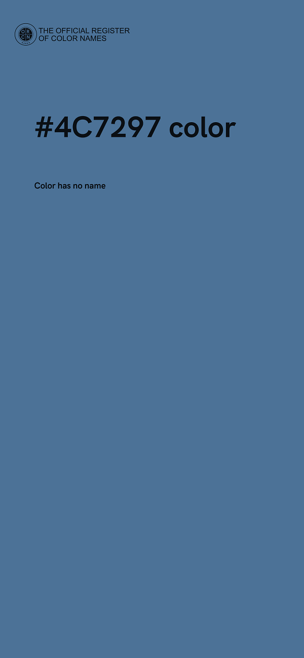 #4C7297 color image