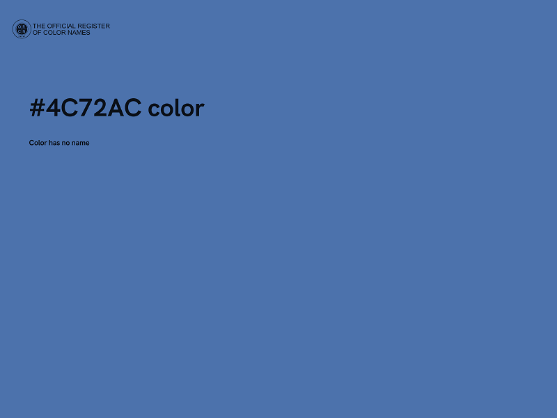 #4C72AC color image