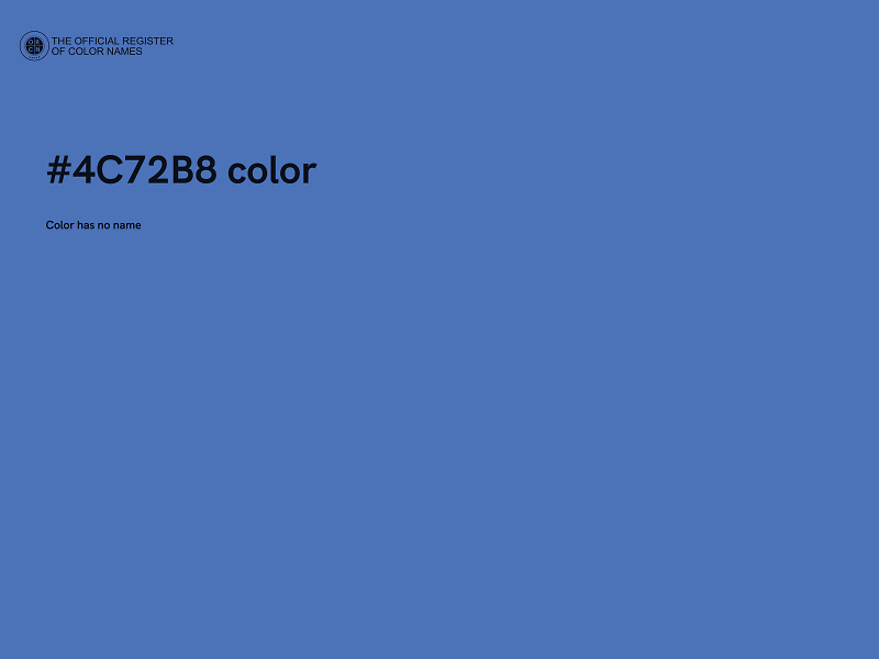 #4C72B8 color image
