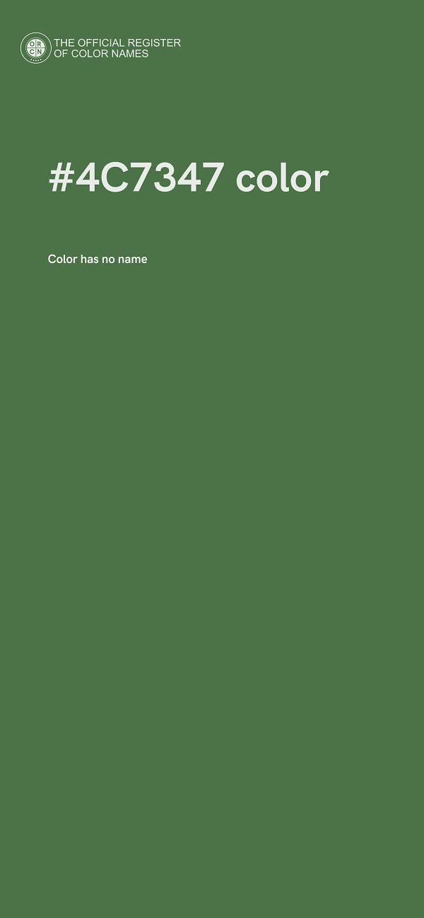 #4C7347 color image