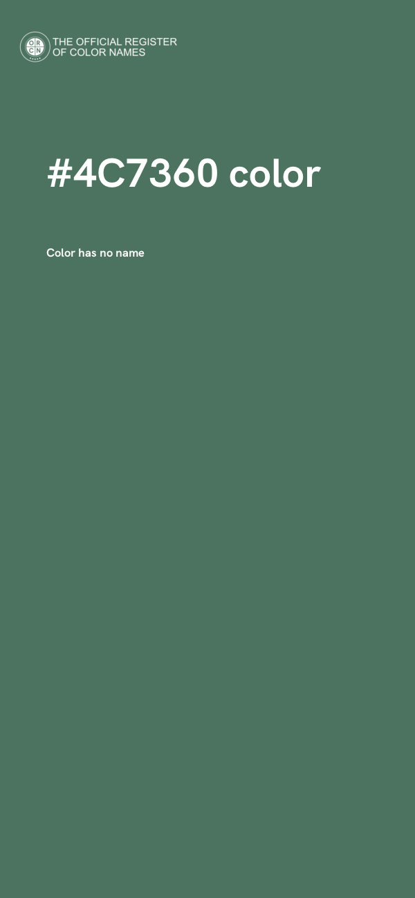 #4C7360 color image