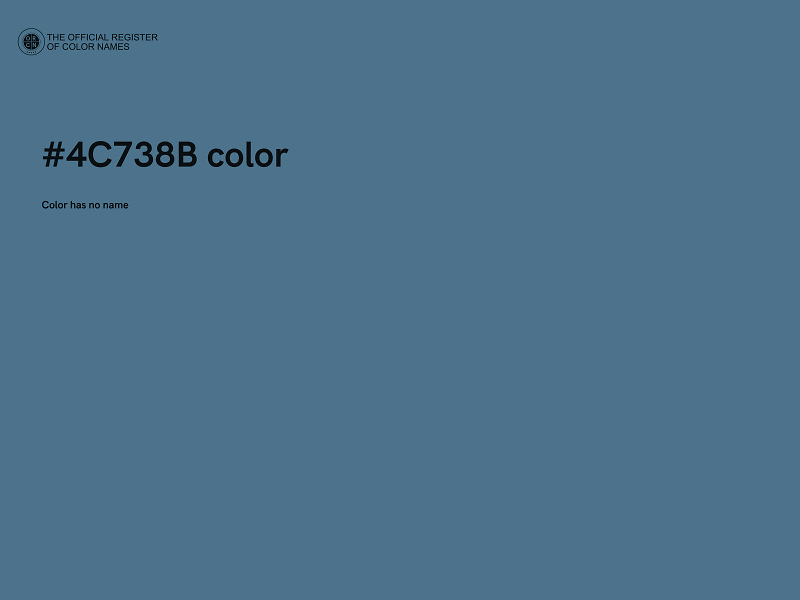 #4C738B color image