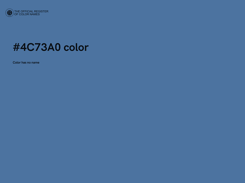 #4C73A0 color image