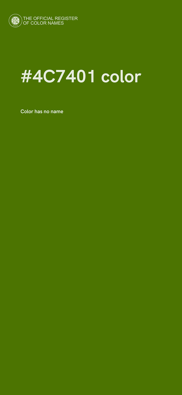 #4C7401 color image
