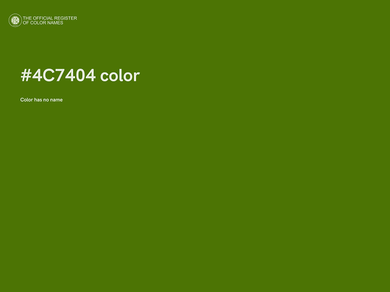 #4C7404 color image