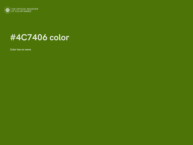 #4C7406 color image