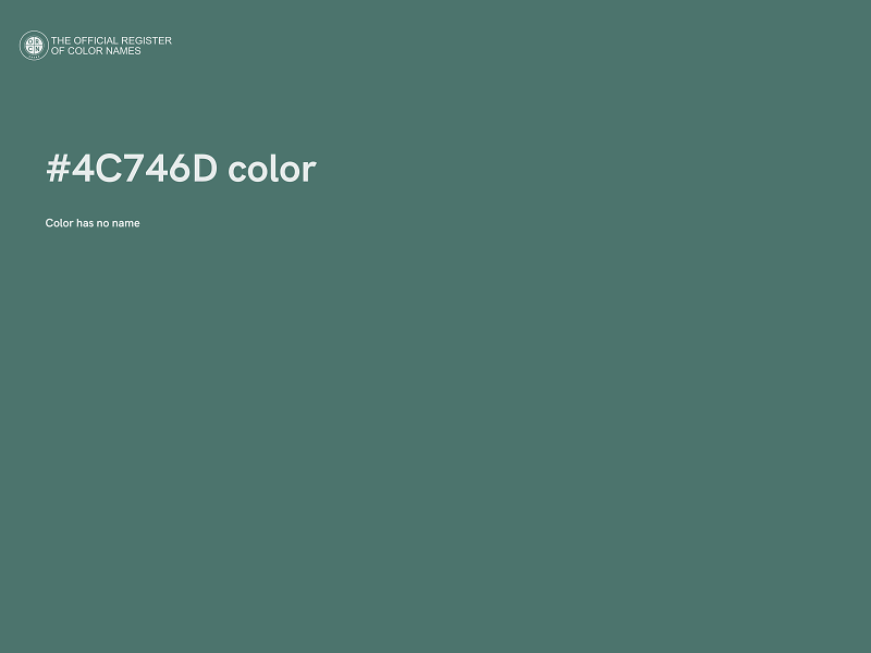 #4C746D color image