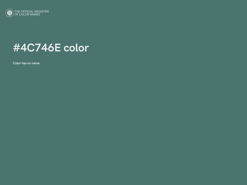 #4C746E color image