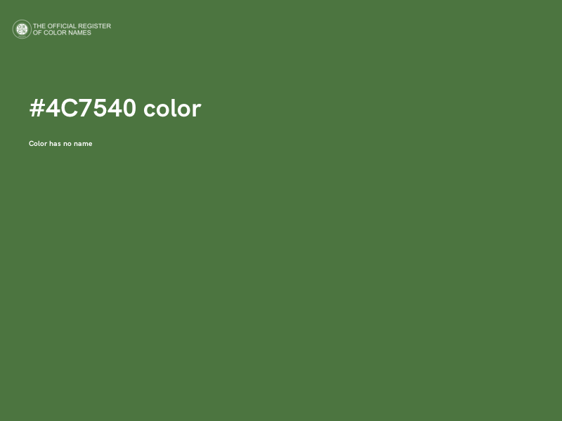 #4C7540 color image
