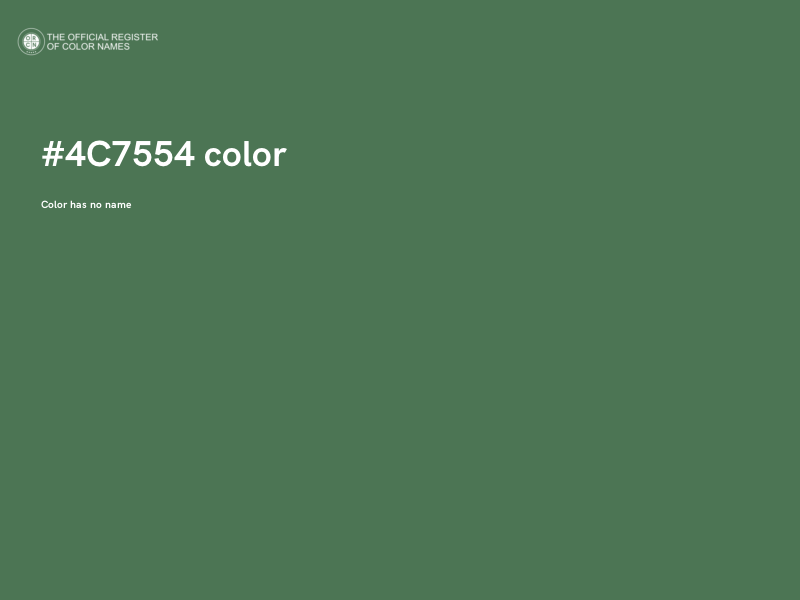 #4C7554 color image