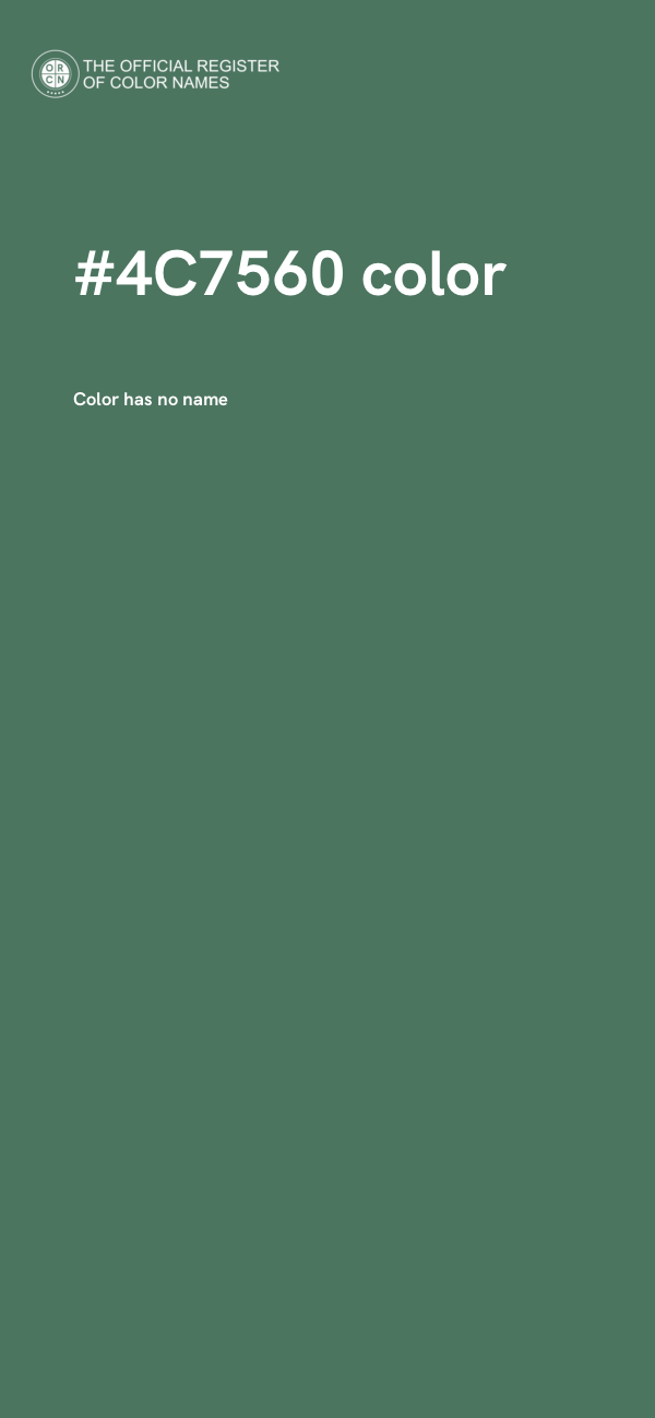 #4C7560 color image