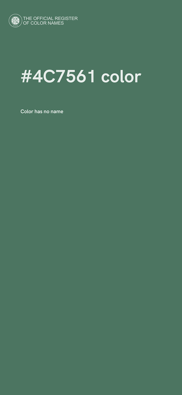 #4C7561 color image
