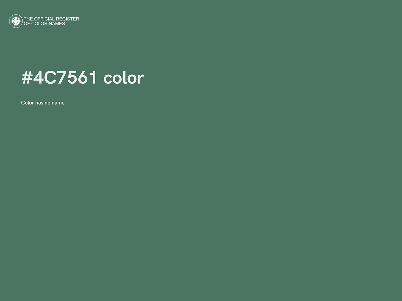 #4C7561 color image