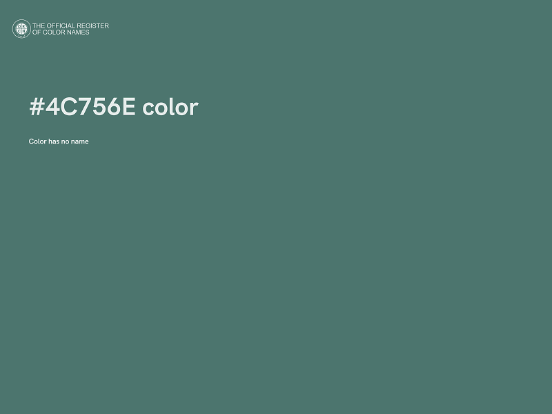 #4C756E color image