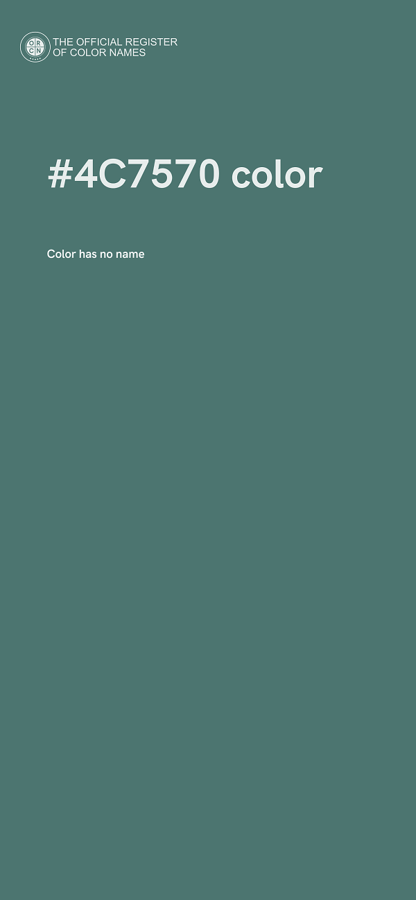 #4C7570 color image