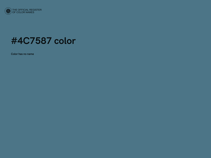 #4C7587 color image