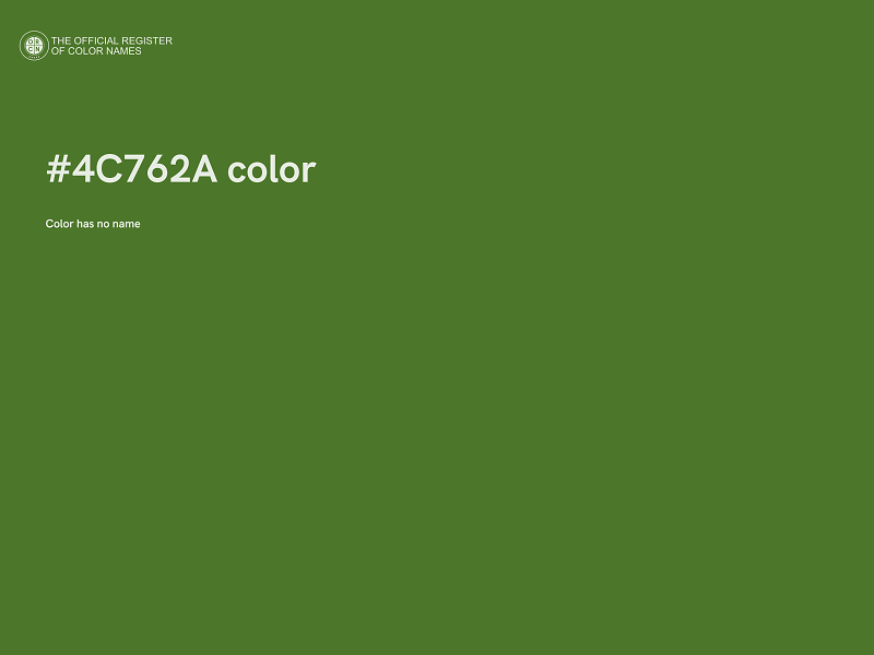 #4C762A color image