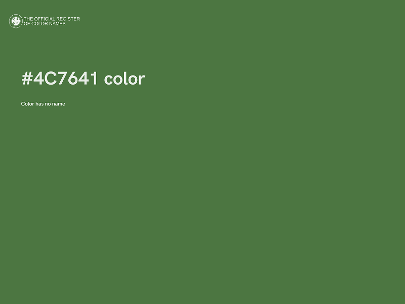 #4C7641 color image