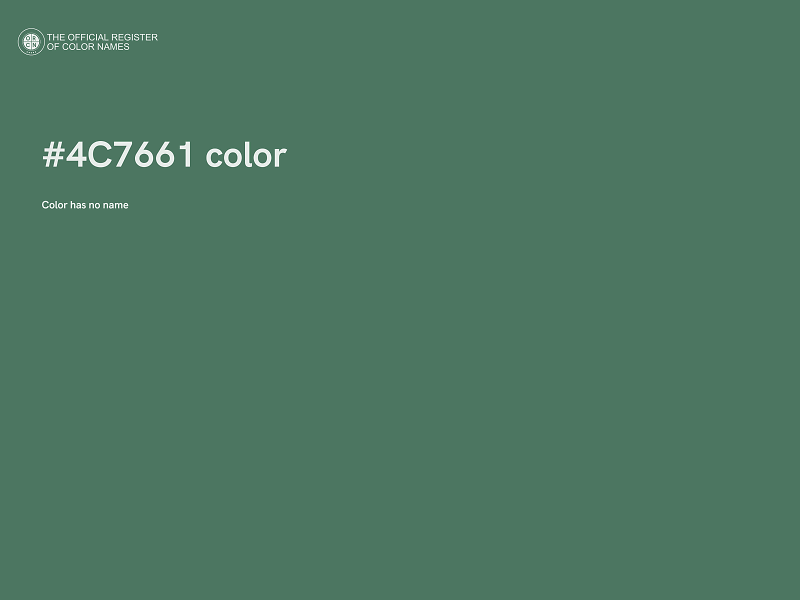 #4C7661 color image