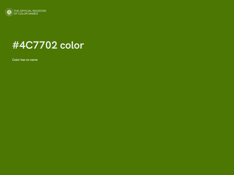 #4C7702 color image