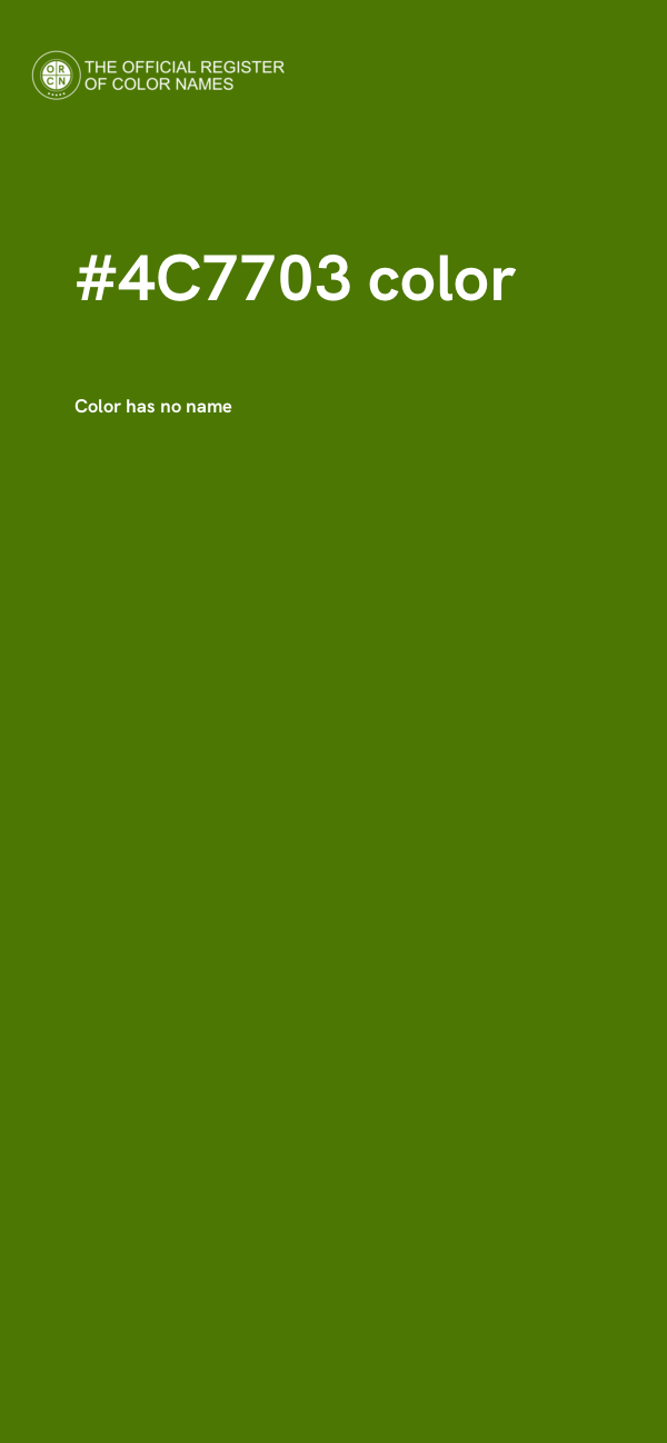 #4C7703 color image