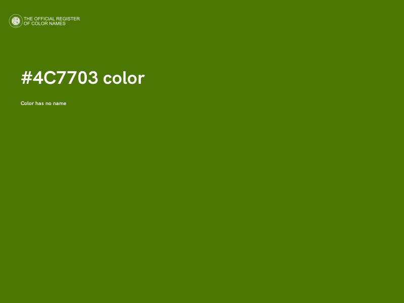 #4C7703 color image