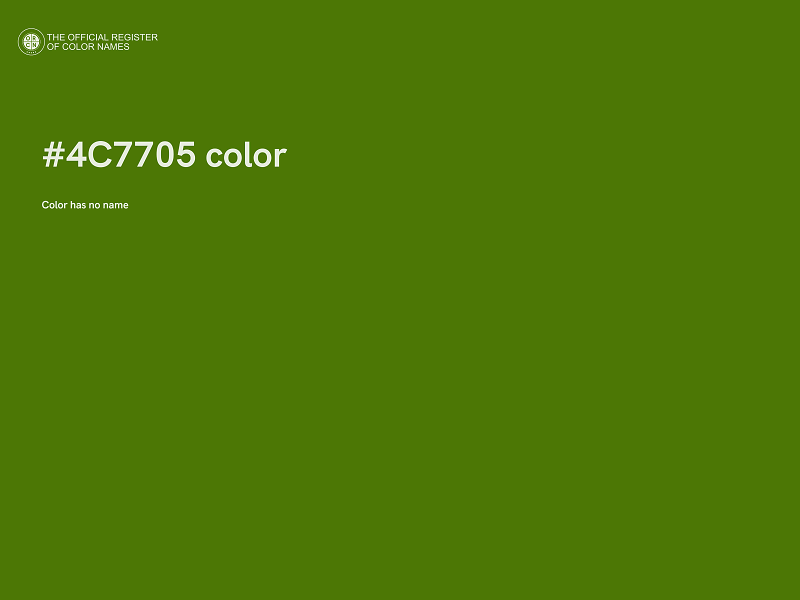 #4C7705 color image