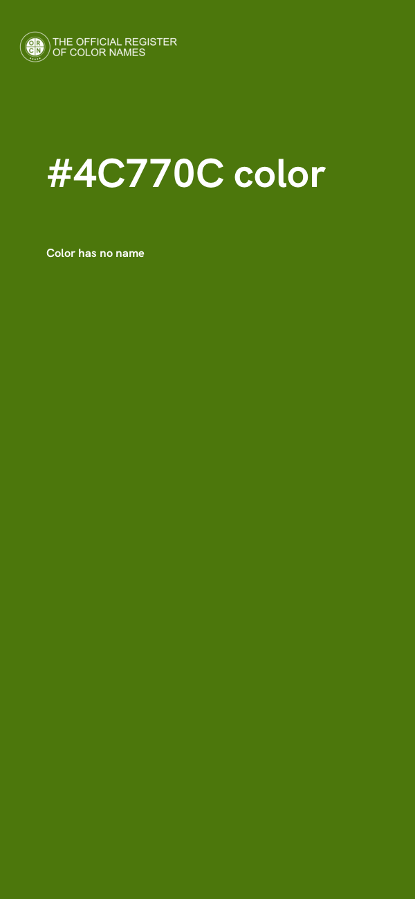 #4C770C color image