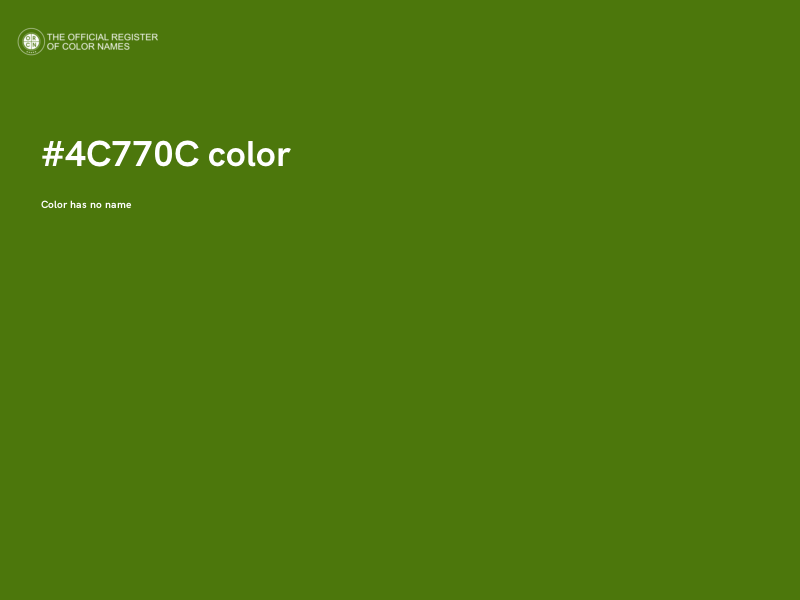 #4C770C color image