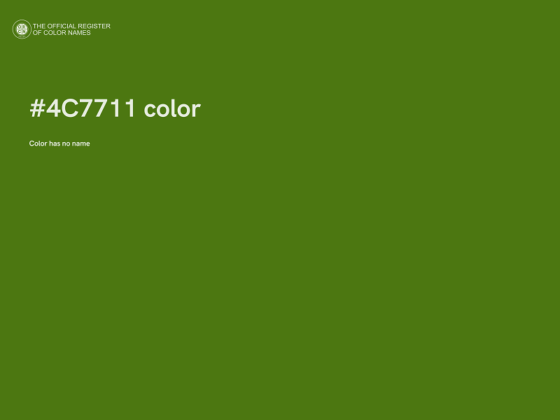 #4C7711 color image