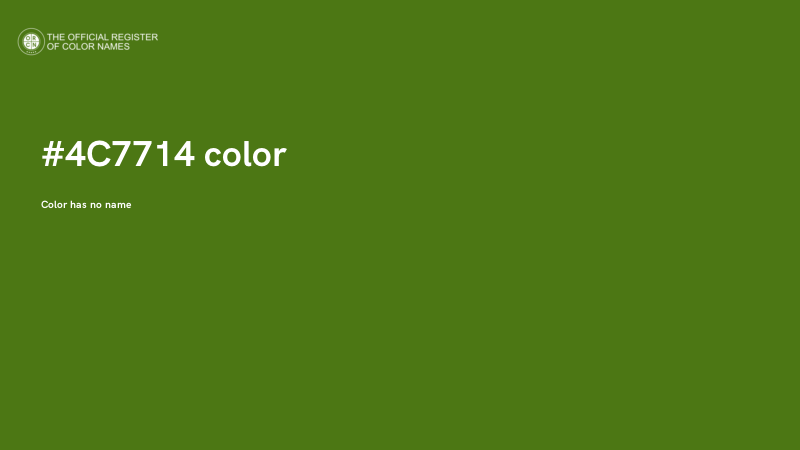 #4C7714 color image