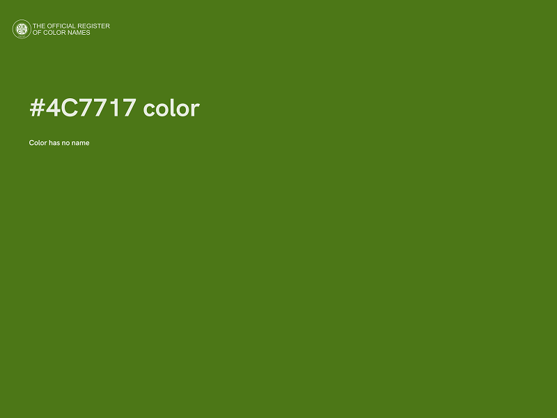 #4C7717 color image