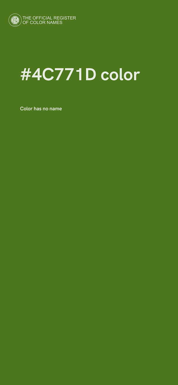 #4C771D color image
