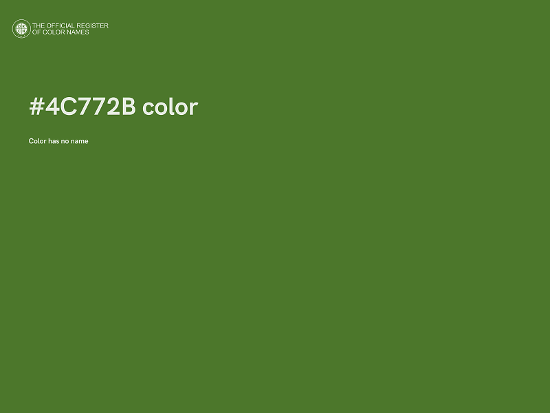 #4C772B color image