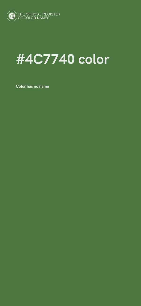 #4C7740 color image