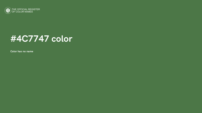 #4C7747 color image