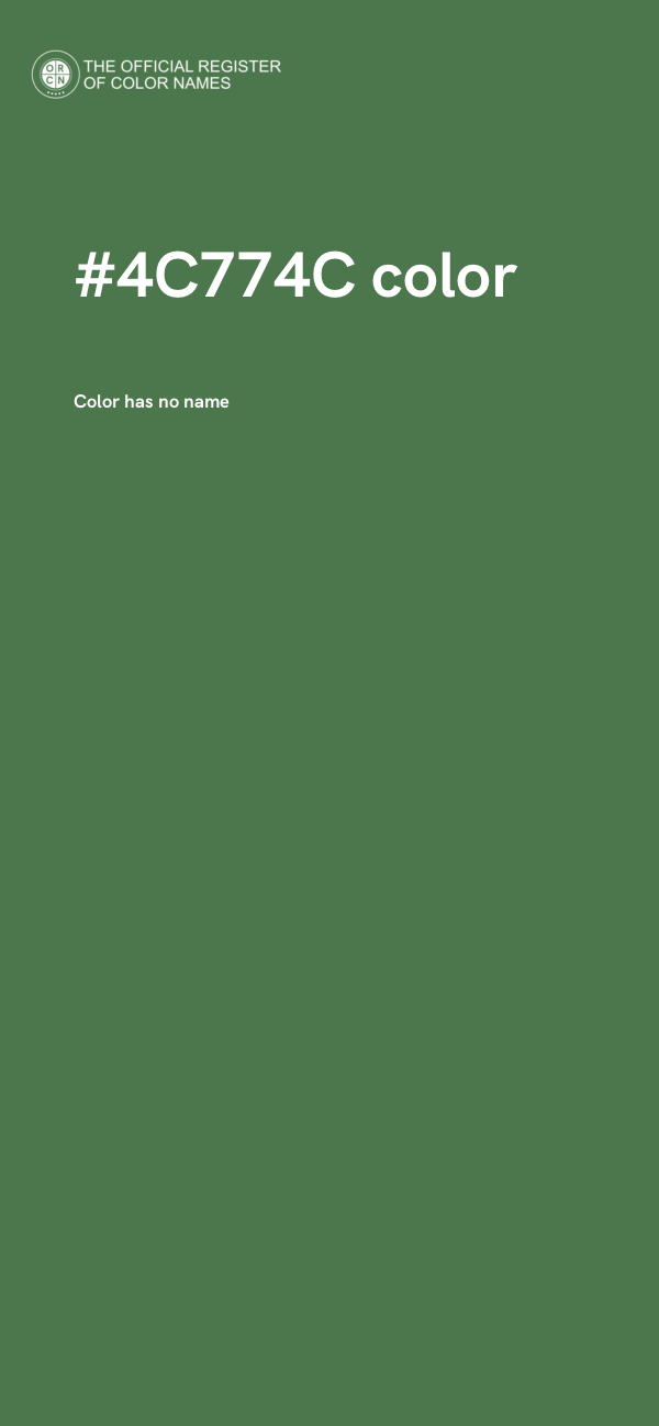 #4C774C color image