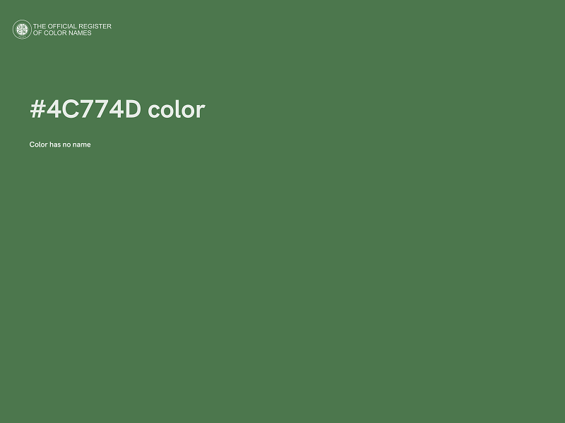 #4C774D color image