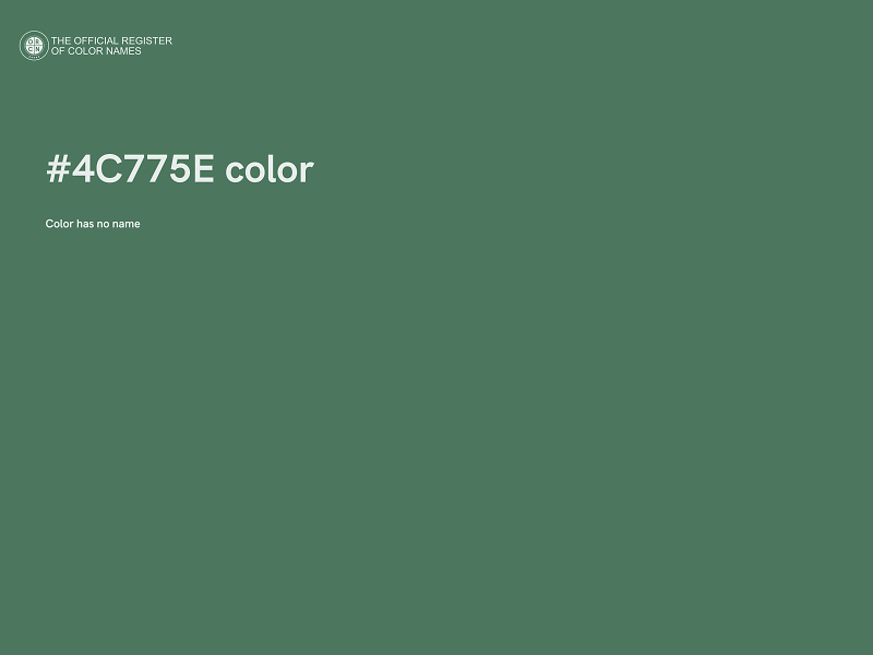 #4C775E color image