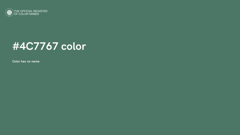 #4C7767 color image