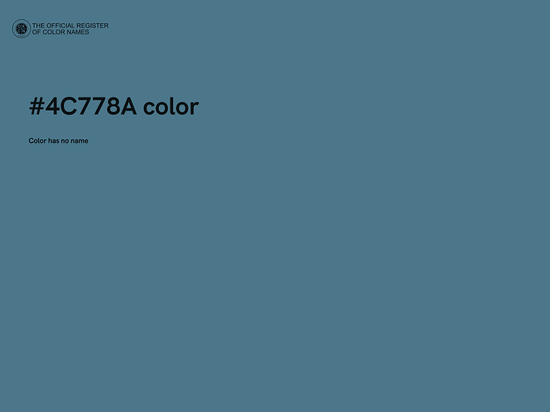 #4C778A color image